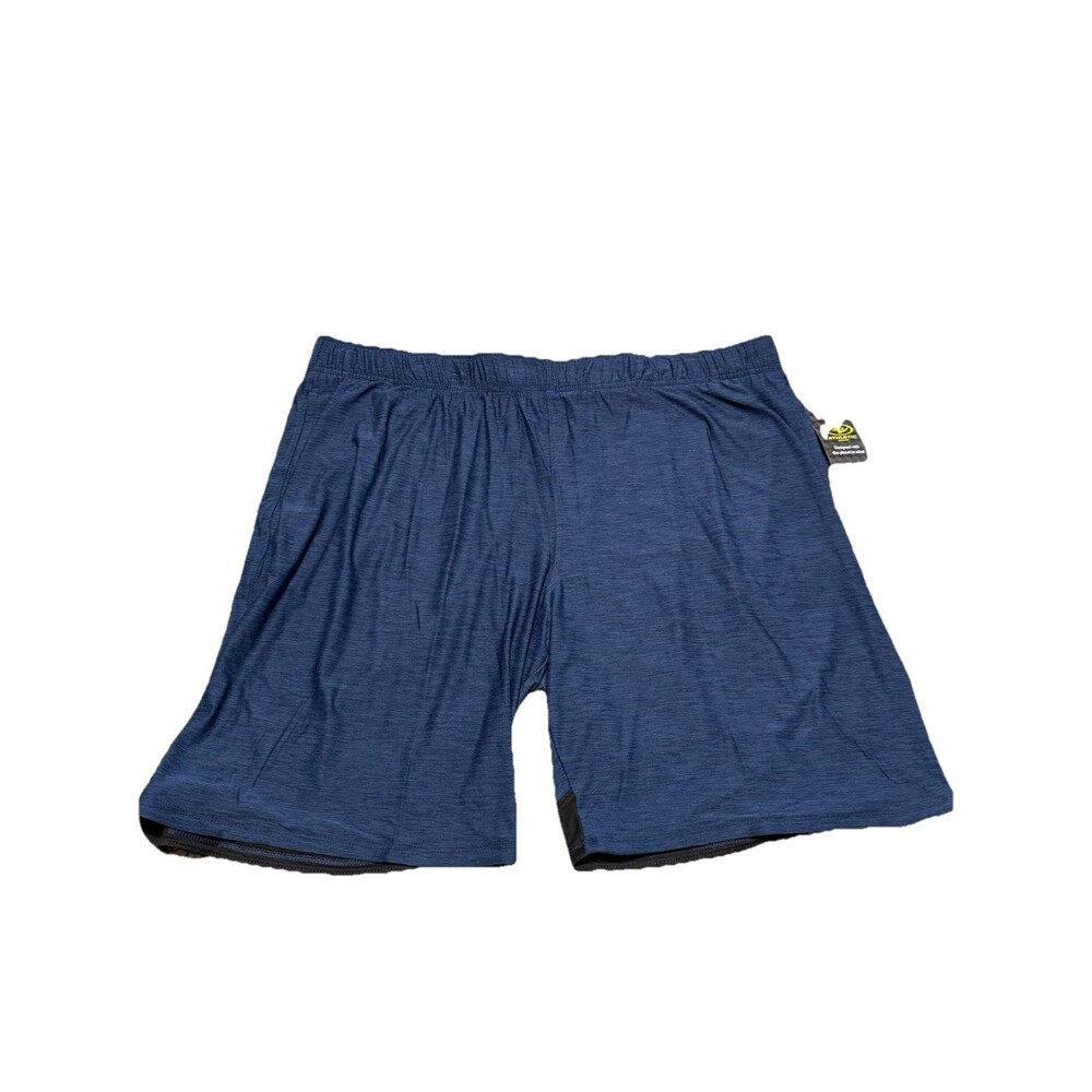 Athletic Works Men’s  Knit Jersey Shorts Elastic Waist Gray Heather 9” XL